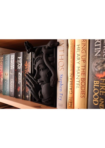 Medusa Antik Book Nook Kitap Köşesi Özel Tasarım Kitap Tutucu