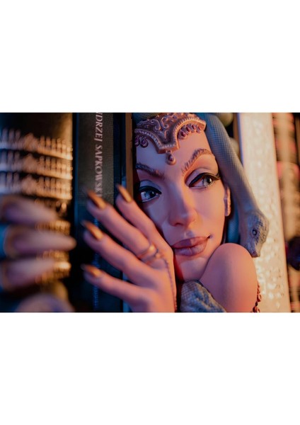 Medusa Antik Book Nook Kitap Köşesi Özel Tasarım Kitap Tutucu