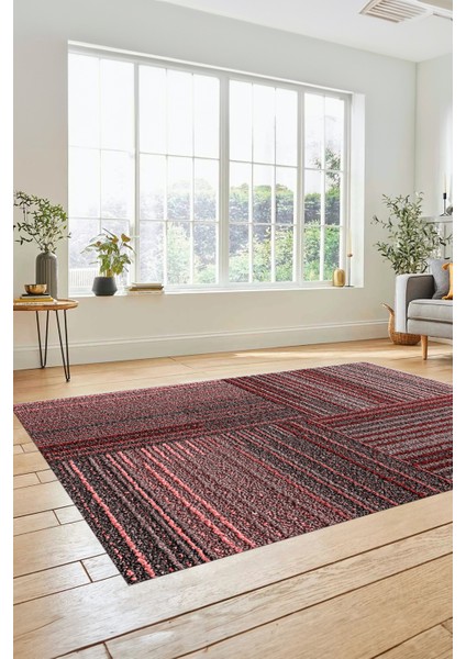 3D Modern Kilim Desen Dijital Kaymaz Yıkanabilir Yolluk Mutfak Salon Halısı Modern-34-Pembe fırsatları