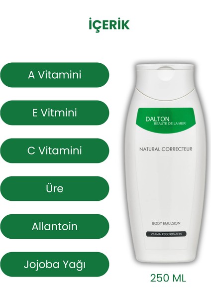 Natural Correcteur Vitaminli Vücut Emülsiyonu