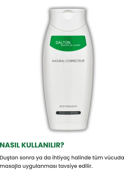 Natural Correcteur Vitaminli Vücut Emülsiyonu