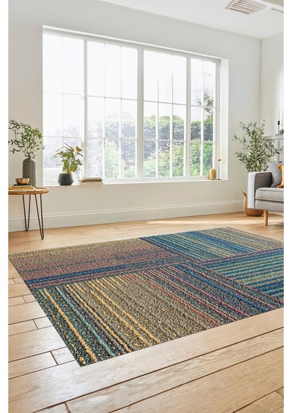 3D Modern Kilim Desen Dijital Kaymaz Yıkanabilir Yolluk Mutfak Salon Halısı Modern-34-Renkli fırsatları