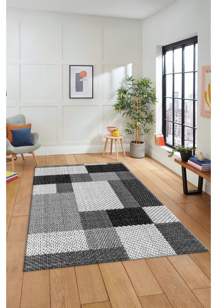 3D Renkli Modern Tasarım Dijital Kaymaz Yıkanabilir Yolluk Mutfak Salon Halısı Modern-77-Gri fırsatları