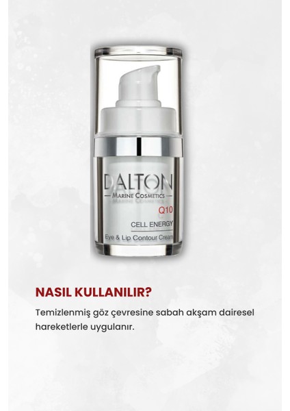 Q10 Işıltı Veren Anti Aging Göz-Dudak Kontur Kremi fırsatları