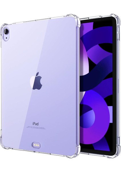 Apple iPad Air 4. Nesil 10.9 (2020) Antishock Köşe Korumalı Şeffaf Shockproof Esnek Kılıf A2316 A2324 A2325 A2072