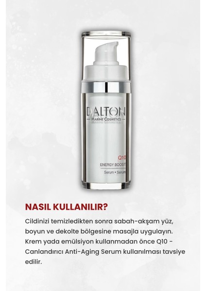 Q10 Işıltı Veren Anti Aging Canlandırıcı Serum