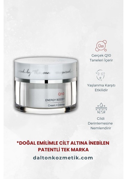 Dalton Marine Cosmetics Q10 Işıltı Veren Anti Aging Nemlendirici Krem