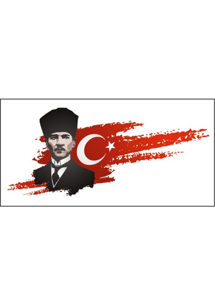 Atatürk ve Cumhuriyet Temalı Etiket (4X5CM 24 Adet)
