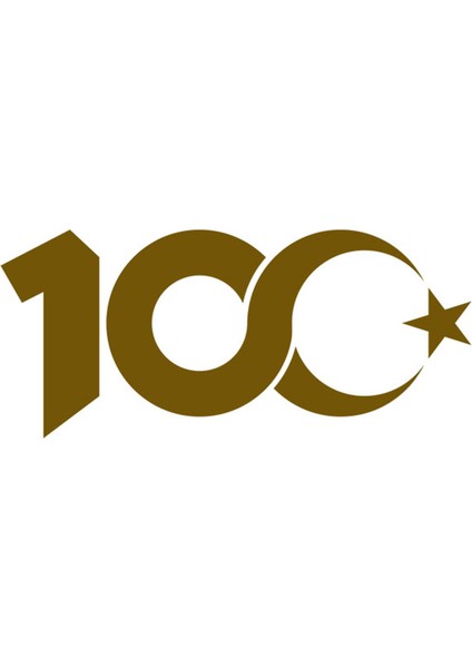 Cumhuriyetin 100. Yılı Temalı Etiket (3x5 cm 24 Adet)