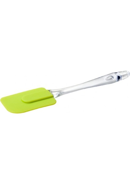 2 Adet Akrilik Saplı Silikon Spatula Renkli 24 cm Yanmaz Yapışmaz