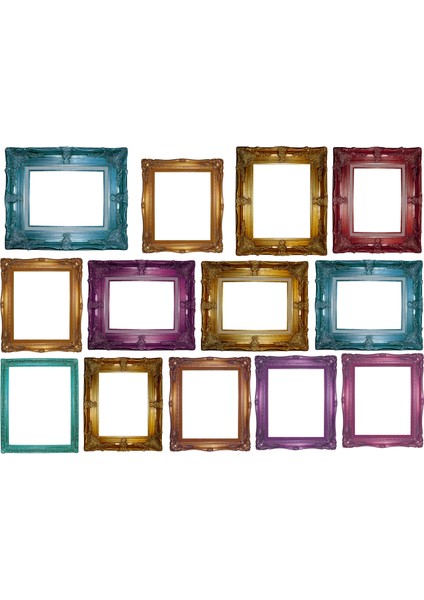 Çerçeve Temalı Etiket Seti (20X30 cm 1 Set)