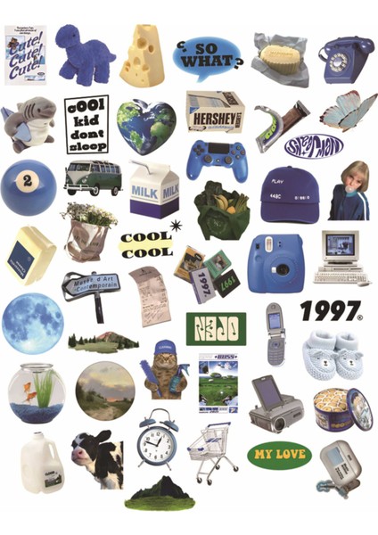 Instagram Tarzı Sevimli Laptop Notebook Tablet Sticker Seti indirimleri