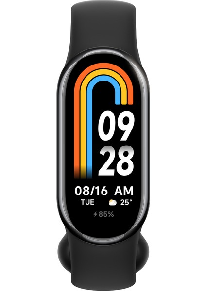 Tekno Trust Siyah Mi Band 8 Akıllı Bileklik