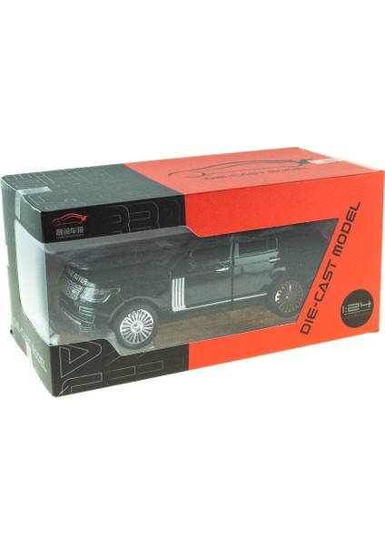 1:24 Ölçek Metal Model Super Suv Çek Bırak Işıklı Sesli Siyah