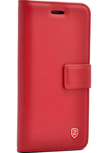 Samsung Galaxy S24 Plus + Cüzdanlı Standlı Kapaklı Kılıf Kırmızı