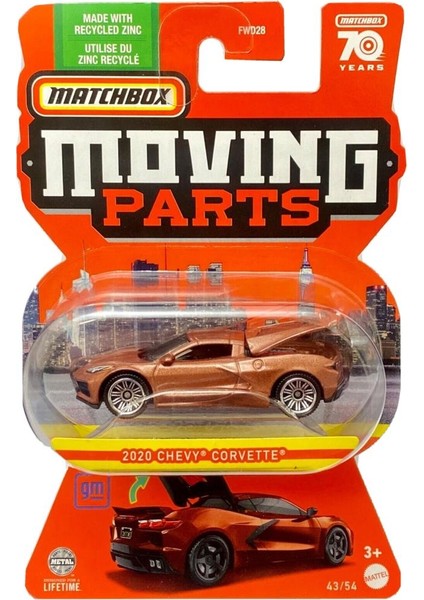 1:64 Arabalar FWD28 HLG28 2020 Chevy Corvette