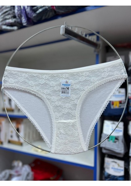 104 Byn Dantel Bikini Külot 6 Adet