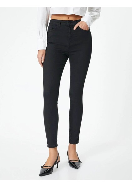 Kadın Jean Pantolon Siyah 4SAL40367MD fiyatları