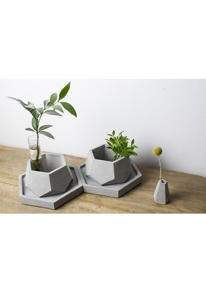 Altıgen 9,7cm Saksı Altlığı Silikon Kalıp K-964 fiyatları