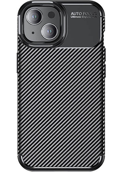 iPhone 15 - Uyumlu Gkm Negro Silikon Kapak-Siyah