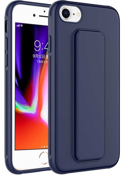 iPhone Se 2022 - Uyumlu Gkm Qstand Kapak-Koyu Yeşil