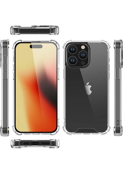 Gökmen Aksesuar iPhone 15 Pro - Uyumlu Gkm Nitro Anti Shock Silikon-Renksiz