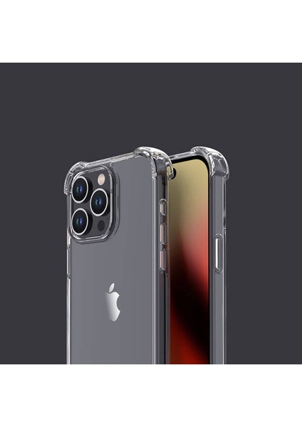 iPhone 15 Pro - Uyumlu Gkm Nitro Anti Shock Silikon-Renksiz