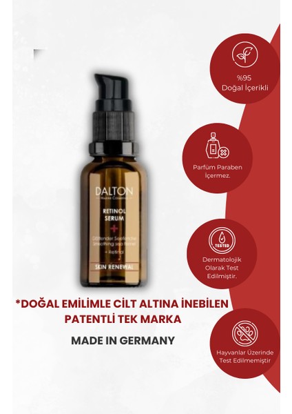 Tüm Cilt Tipleri İçin Cilt Yenileyici Onarıcı Retinol Serum