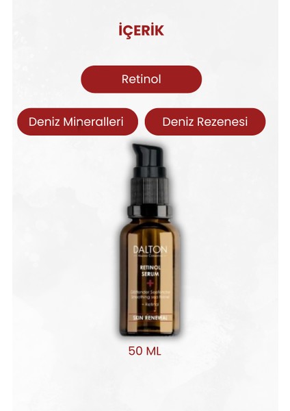 Tüm Cilt Tipleri İçin Cilt Yenileyici Onarıcı Retinol Serum