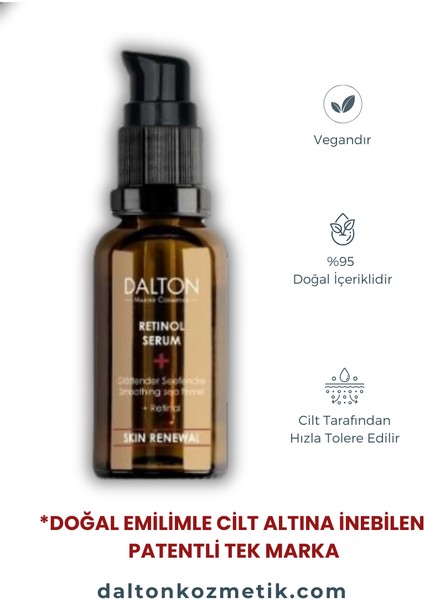 Tüm Cilt Tipleri İçin Cilt Yenileyici Onarıcı Retinol Serum