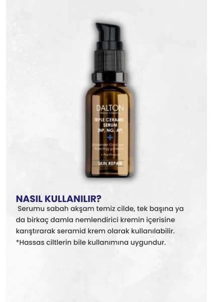 Dalton Marine Cosmetics Cilt Onarıcı Yatıştırıcı Ceramide Serum