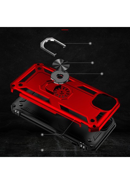 iPhone 15 - Uyumlu Gkm Vega Kapak-Mavi