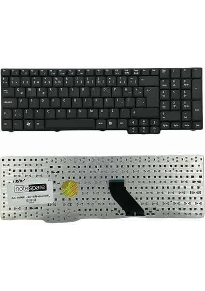 Acer ile Uyumlu NSK-AFB0T, NSK-AFC0G, NSK-AFC1D, NSK-AFC2T Notebook Klavye Siyah Tr