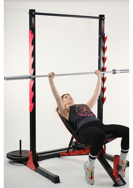 TEMFITNESS TF-5000 Squat Rack ( Bench Press Halter Standı )