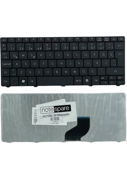 Acer ile Uyumlu Aspire One KAV50, KAV70, NAV50, NAV70 Notebook Klavye Siyah Tr