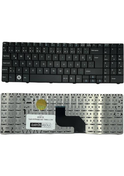 Acer ile Uyumlu NSK-GF01D, NSK-GFA1D, NSK-GFB0T, NSK-GFB1D Notebook Klavye Siyah Tr