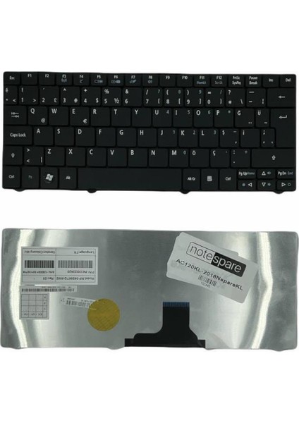Packard Bell ile Uyumlu Dot A, Dot Mr, Dot M/a Notebook Klavye Siyah Tr