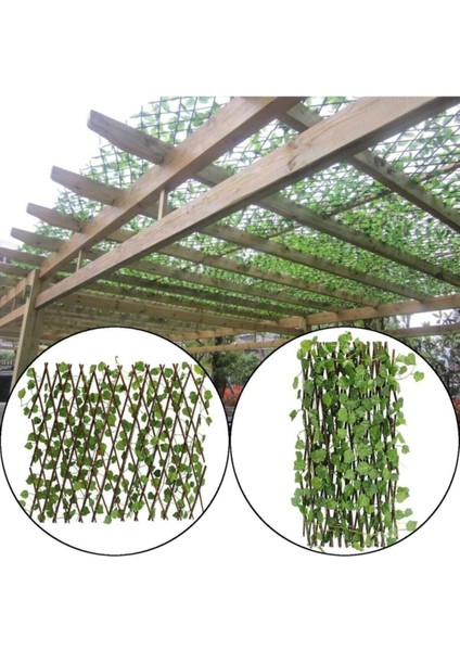 Yapay Çiçek Akordiyon Çit Yapay Sarmaşık Lı Duvar Dekoru 210X90 cm indirimleri