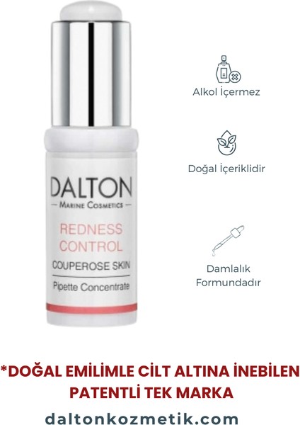 Dalton Marine Cosmetics Redness Control Kuperoz Kızarık Cilt Konsantre Pipet