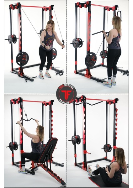 Tem Fitness TF-5500 Squat Rack | Fonksiyonelçalışmaistasyonu | Kafes