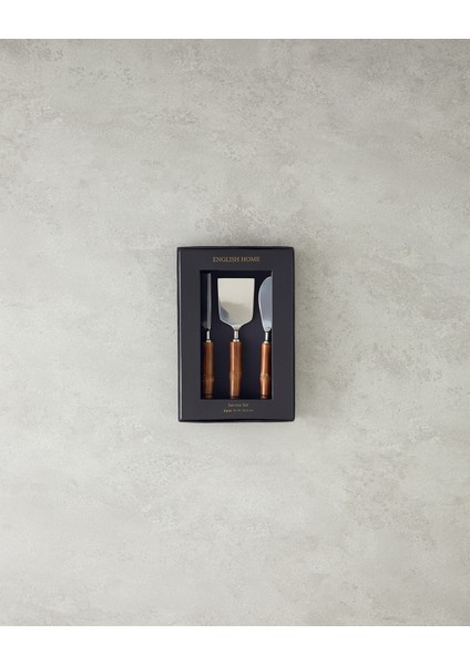 Present Çelik 3'lü Servis Seti Kahve indirimleri