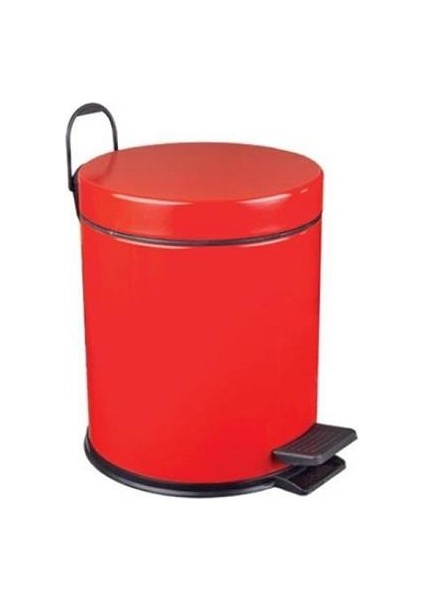 Pedallı Çöp Kovası Kırmızı 5 Lt 18206