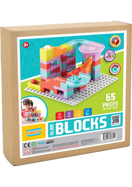 Slide Blocks 65 Parça LegoDuplo Uyumlu