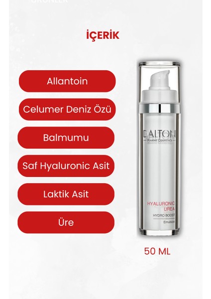 Dalton Marine Cosmetics Hyaluronic Urea Anti Aging Nemlendirici Emülsiyon