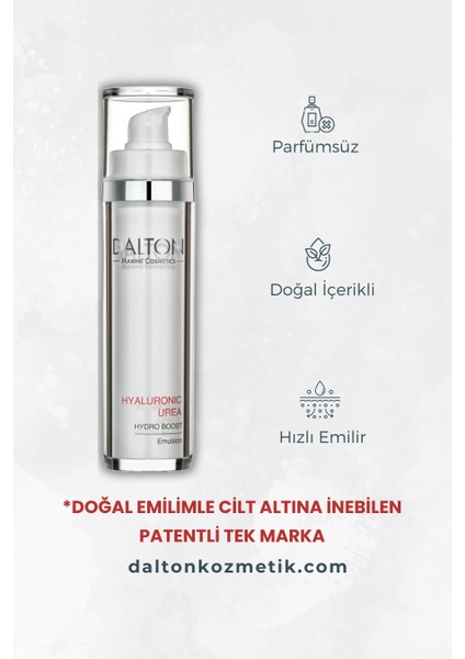 Dalton Marine Cosmetics Hyaluronic Urea Anti Aging Nemlendirici Emülsiyon