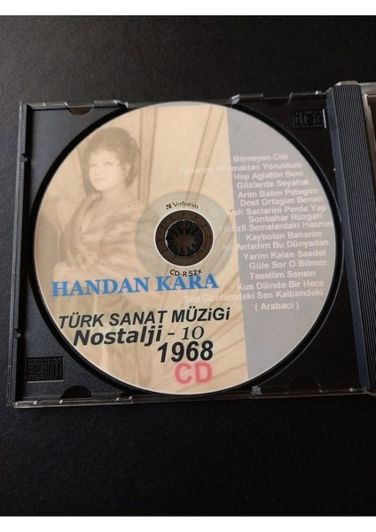 Türk Sanat Müziği Handan Kara Nostarji-10 (1968) CD