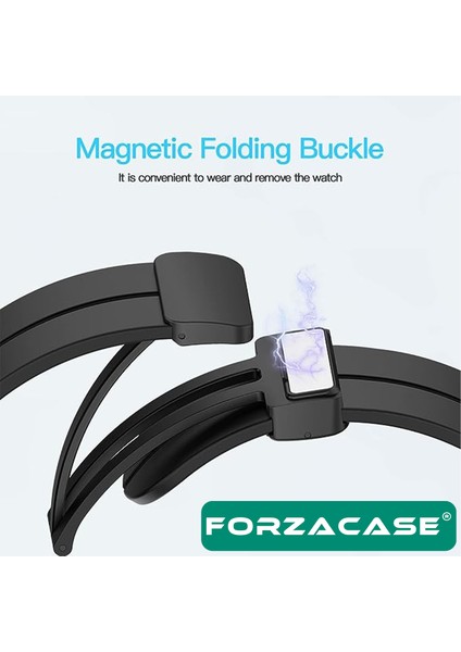 FC144 Xiaomi Watch 2 Pro ile Uyumlu Manyetik Tokalı 22MM Silikon Kordon Kayış modelleri