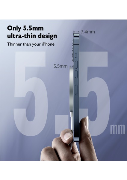 iPhone 12/13/14/15 Serisi Için Uyumlu 15W Çıkarılabilir Kablosuz Manyetik Şarj Cihazı