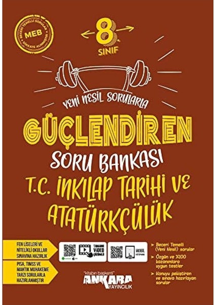 8.Sınıf Güçlendiren T.C.İnkılap Tarihi ve Atatürkçülük Soru Bankası