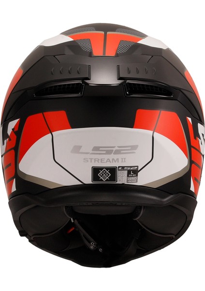 Kask Ls2 Stream 2 Road Mat Siyah-Kırmızı-Beyaz-Gri